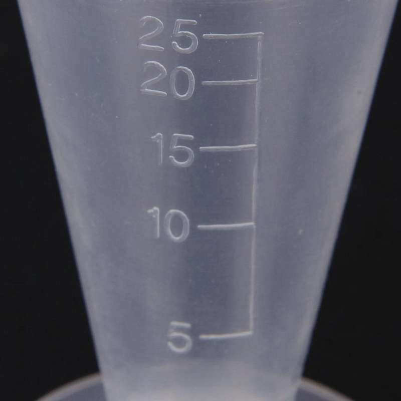 2 Pcs 50 Ml Laboratory Plastic Water Liquid Measuring Cup Transparent