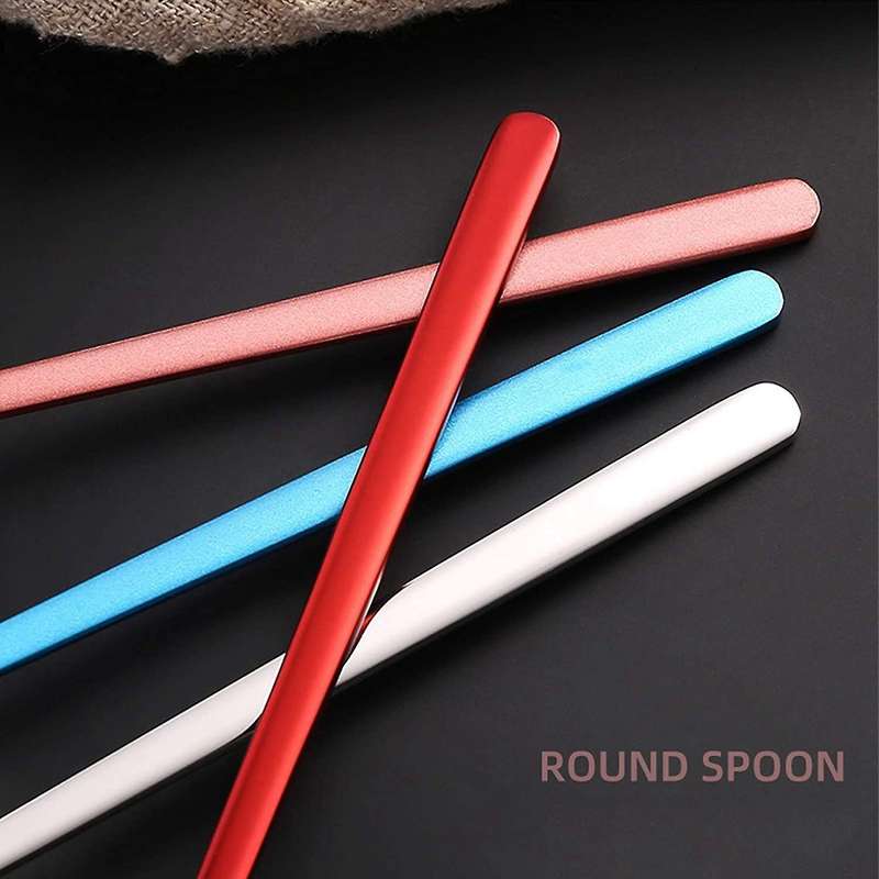 5 Pack Soup Spoons,stainless Steel for Dinner Long Handle Table Spoon