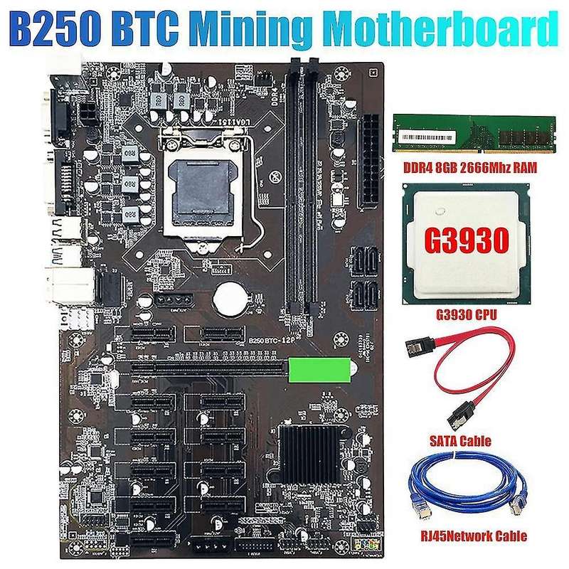Btc-b250 Mining Motherboard Lga 1151 Sata3.0 for Bitcoin Eth Miner