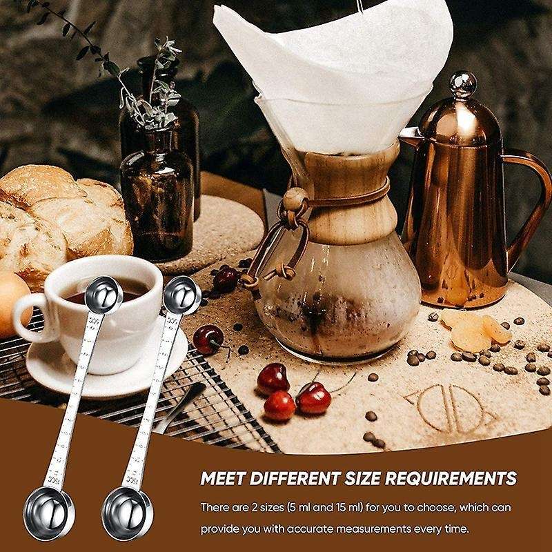 Coffee Scoops with Tick Mark, Tablespoon and Teaspoon for Coffee