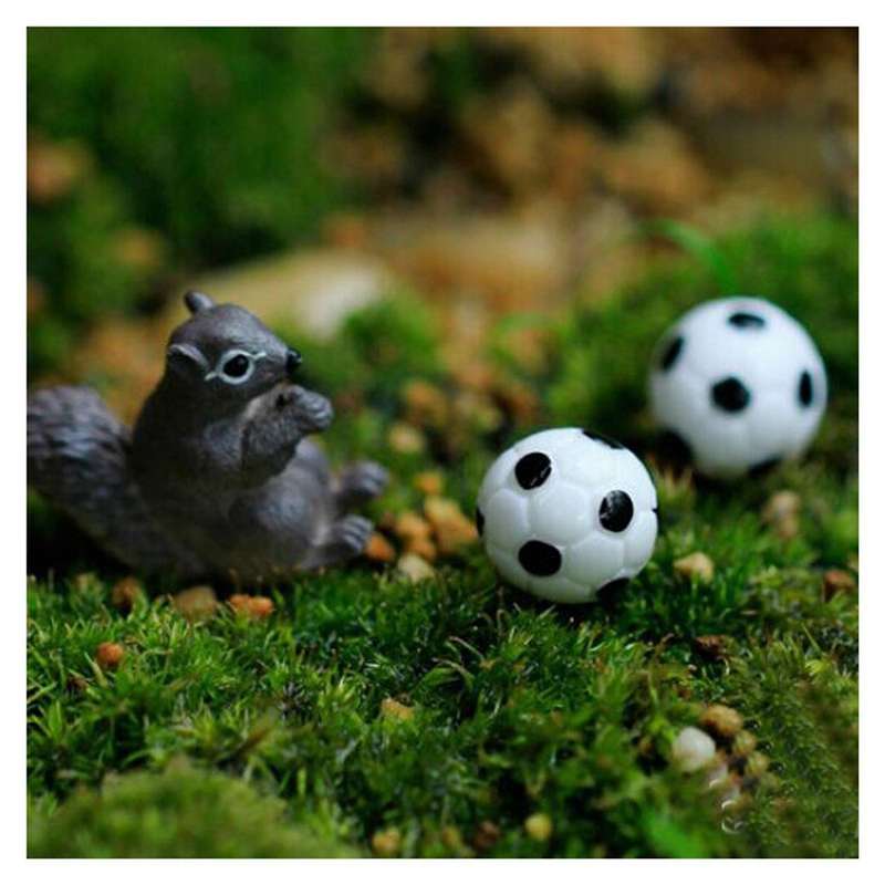 10x Puppenhaus Miniatur Bonsai Gartenlandschaft Diy Fussbaelle
