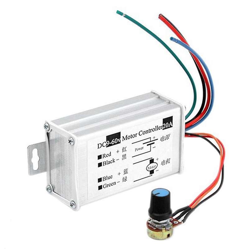Dc9v 12v 24v 48v 60v 20a Pwm Motor Speed Controller 0-1200w