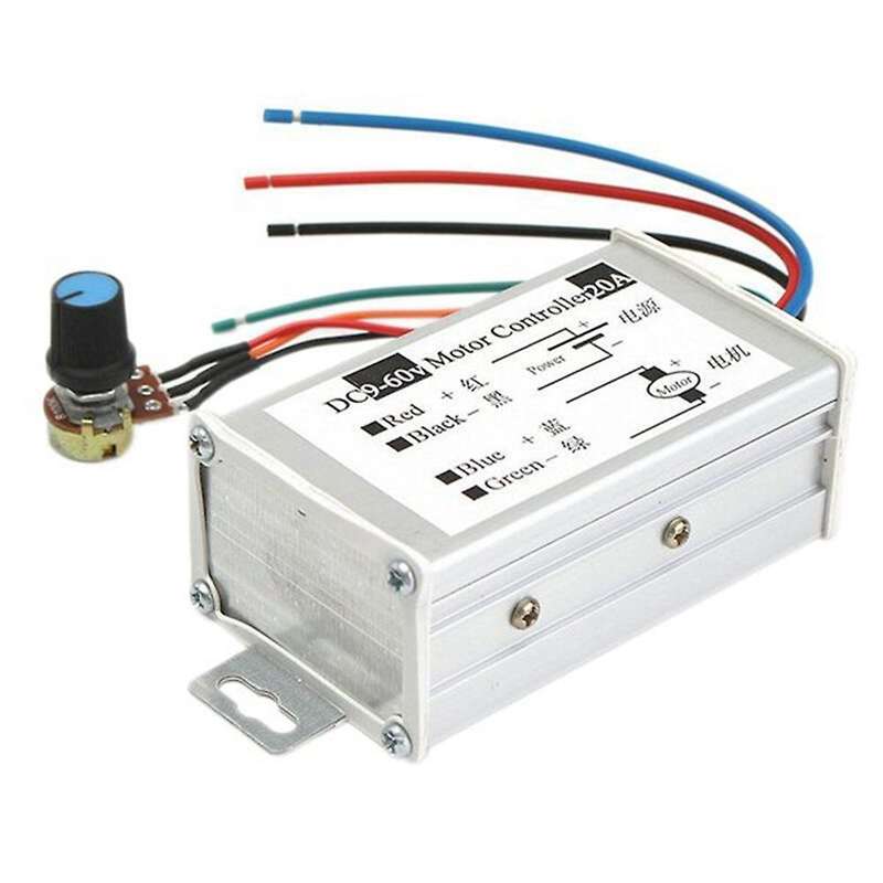 Dc9v 12v 24v 48v 60v 20a Pwm Motor Speed Controller 0-1200w