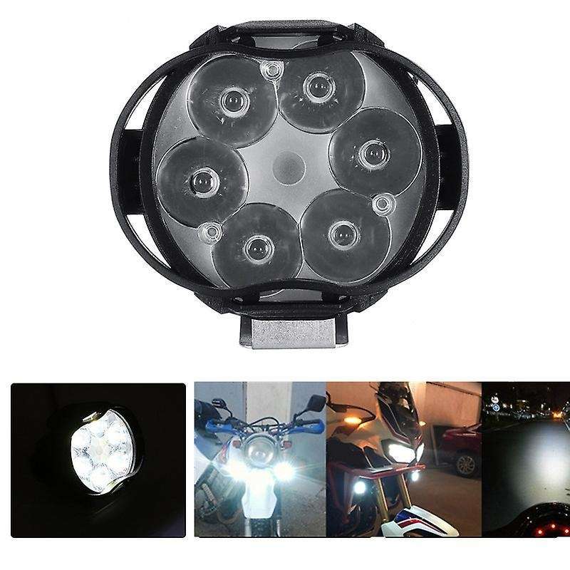 2pcs 6led Headlight for Motorcycle Brightness Electric Car Light 12v