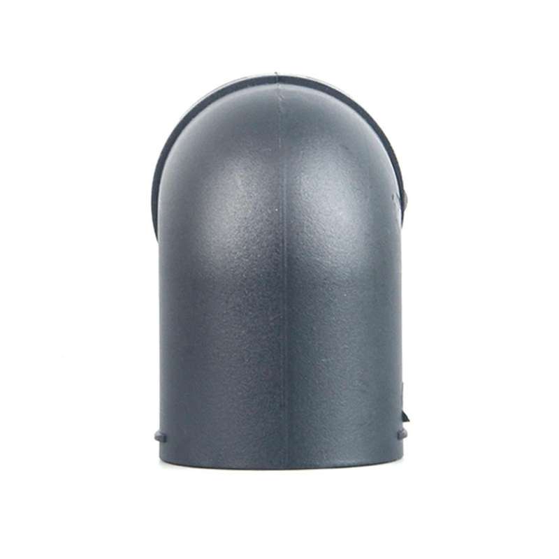60mm Car Heater Air Ducting Pipe Elbow Outlet Connector Black Plastic