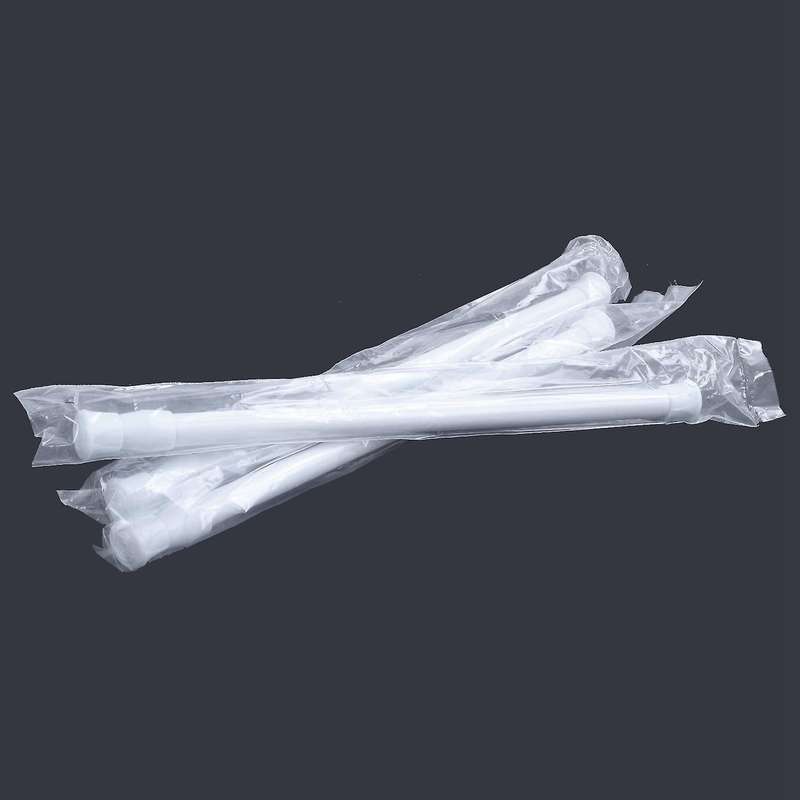 3 Pack Adjustable Small Tension Rod 11.8 Inch to 19.7 Inch, White