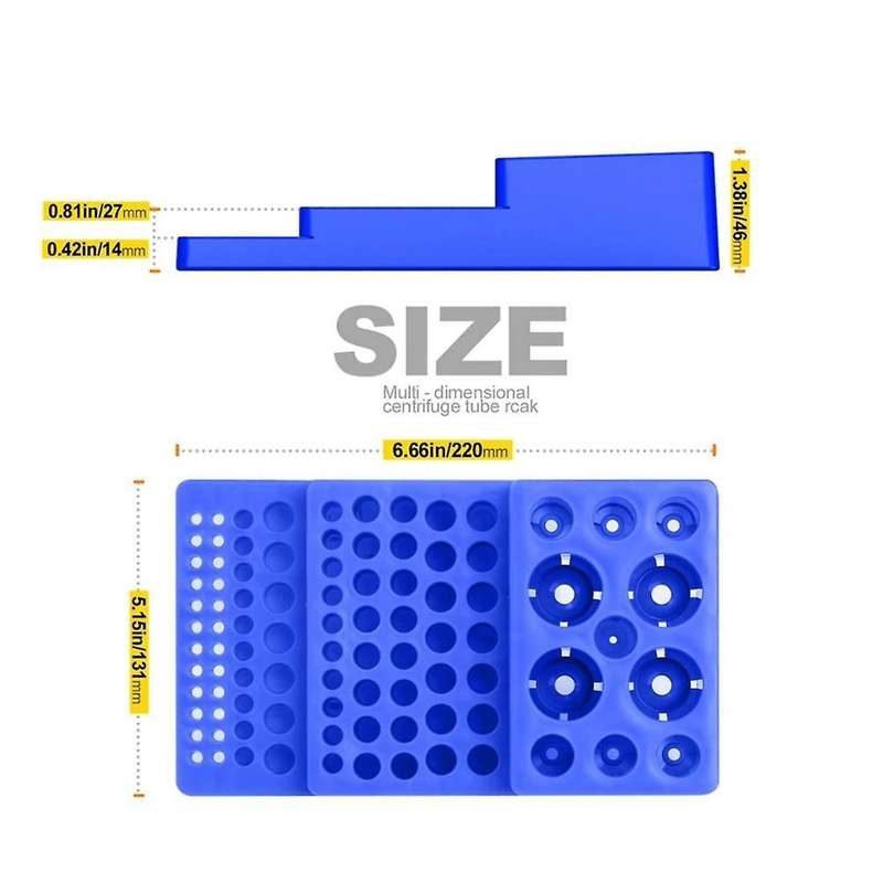 Centrifuge Tube Rack 0.2/0.5/1.5/2/5/10/15/50ml Stepped Test Tube