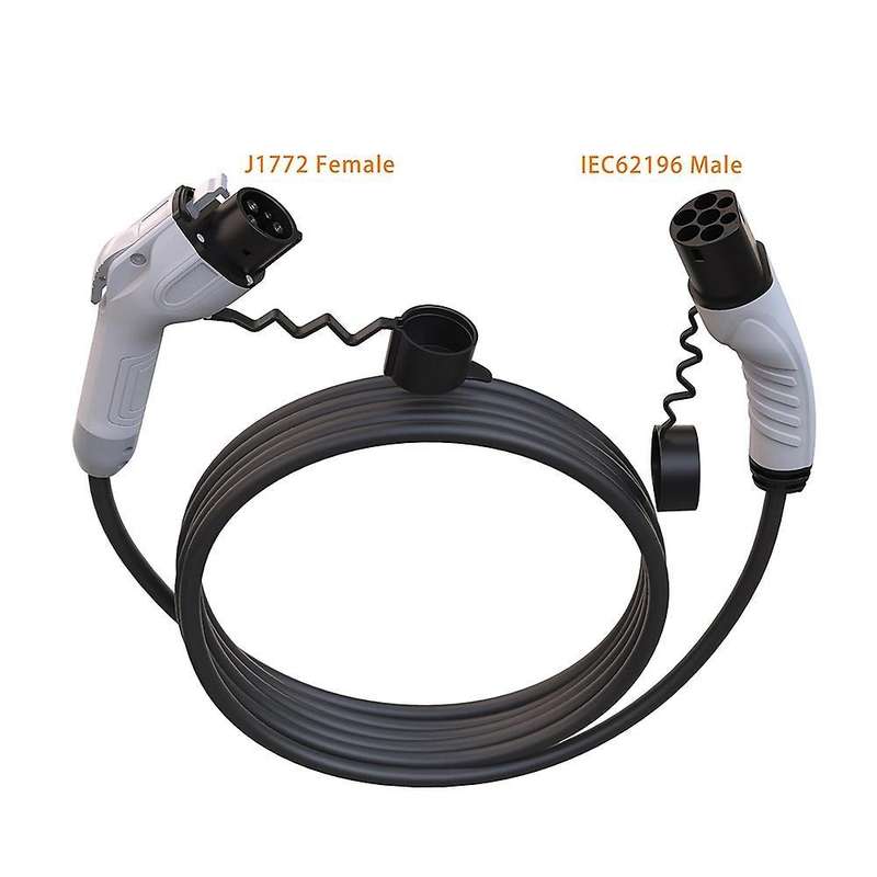 Ev Car Charger Plug 32a Type1 to Type2 Saej1772 to Iec62196-2