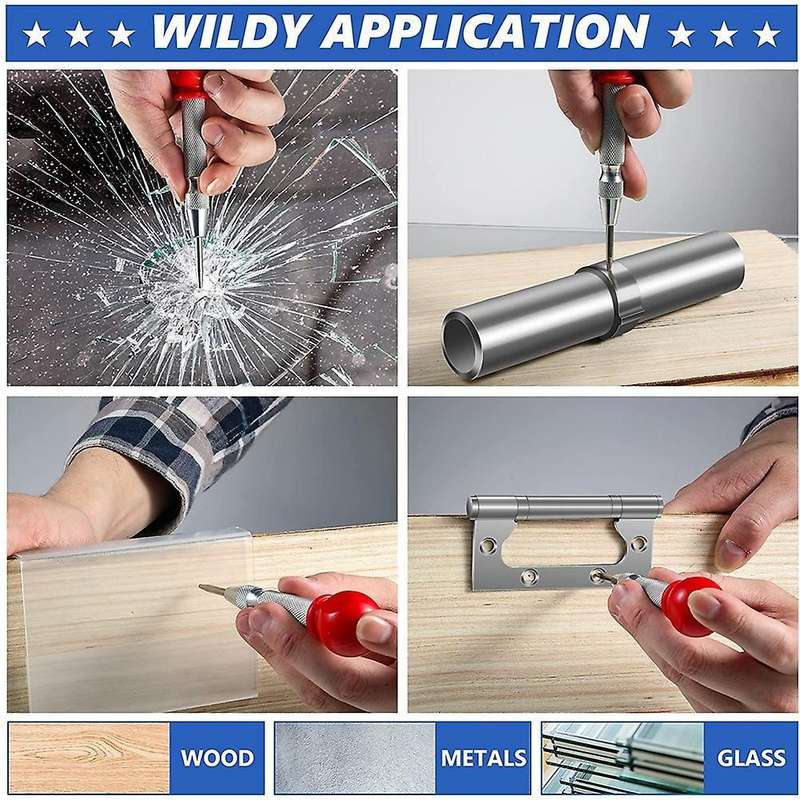 Solid Carpenter Marker Pencil Set Refillable Woodworking Pencil B