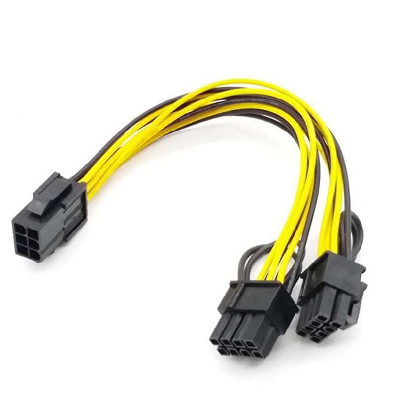 5pcs 6-pin to Dual 6+2-pin Power Cable 6pin to Dual 8pin Power Cable