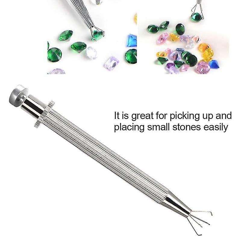Prong Holder Professional Diamond Holder Pick-up Tool Stainless Steel