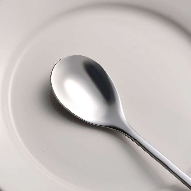 Stainless Steel Coffee Spoon Set,10 Pcs Silver Leaf Stirring Spoons