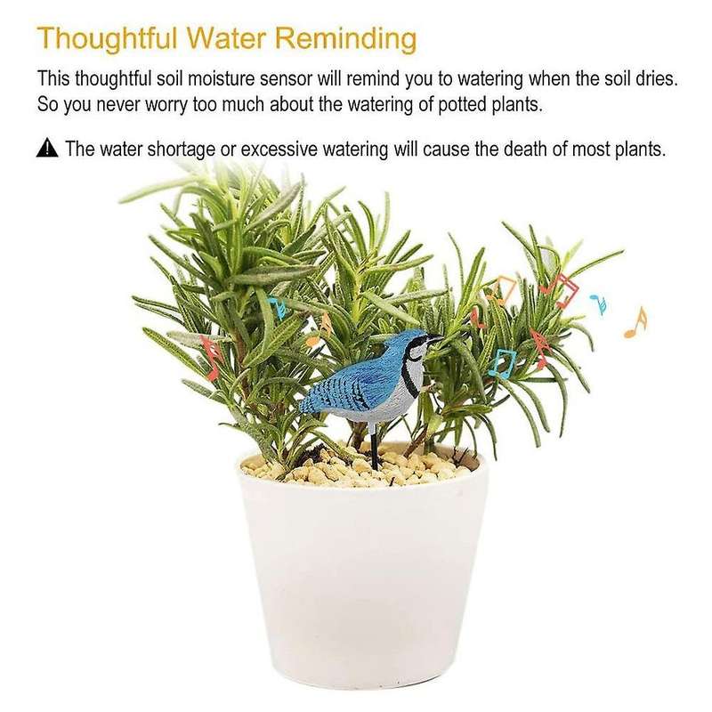 Watering Alarm Plant Soil Tester for Planter Water Reminder (blue)