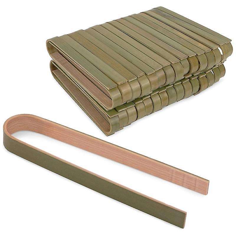 Wooden Tongs for Cooking 40pcs Mini Toaster Tongs, Mini Bamboo Tongs