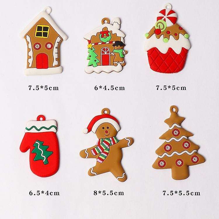12pcs Christmas Gingerbread Man Ornaments Gingerbread Man Decorations