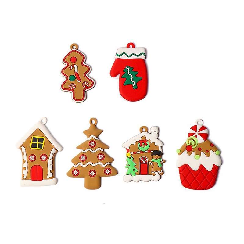 12pcs Christmas Gingerbread Man Ornaments Gingerbread Man Decorations
