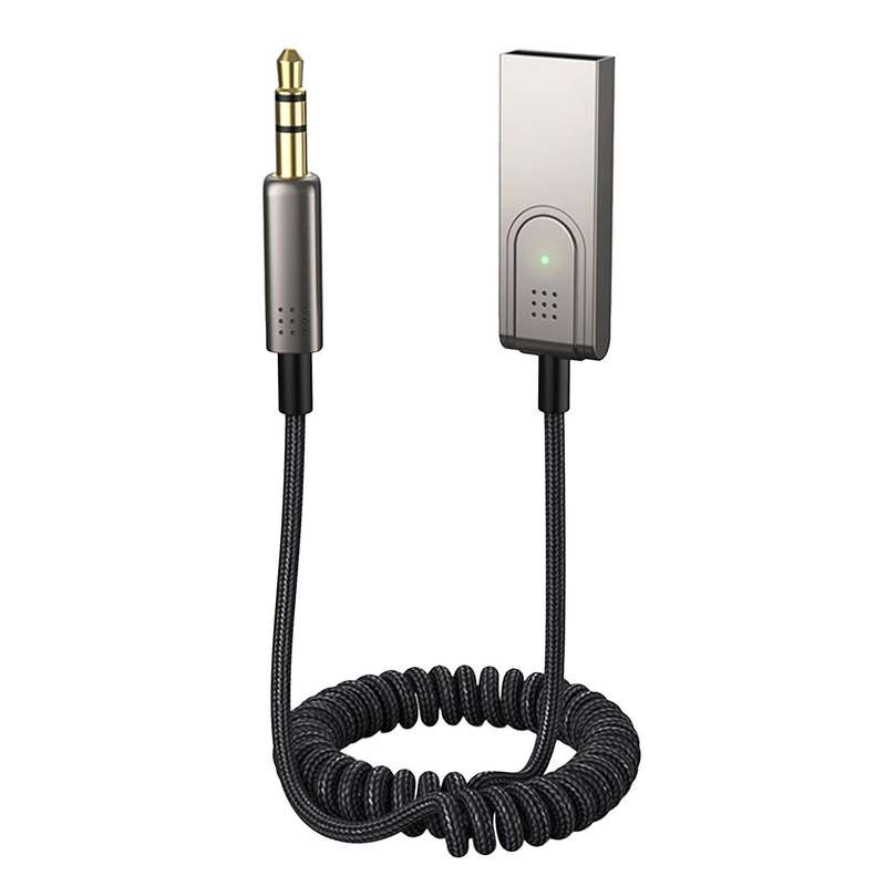 Wireless Car Bluetooth Receiver Usb to 3.5mm for Car Speakers