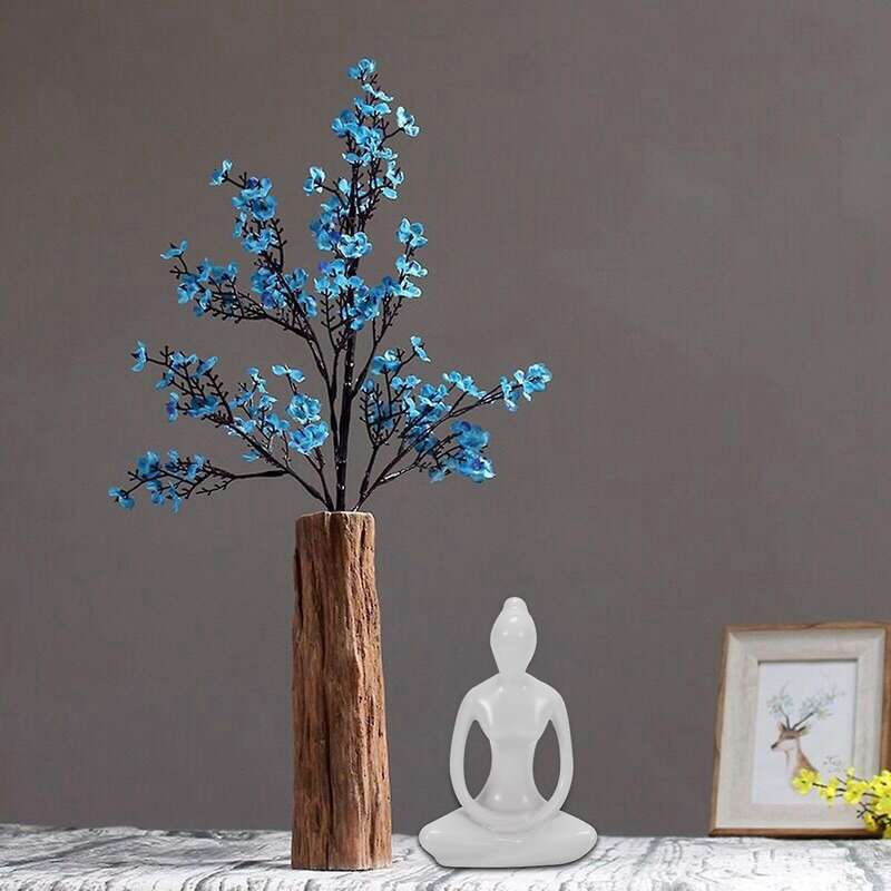 Abstract Art Ceramic Yoga Poses Yoga Lady Figure Statue Ornament #3