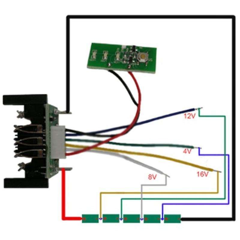 Dcb200 Li-ion Battery Pcb Charging Circuit Board for Dewalt 20v