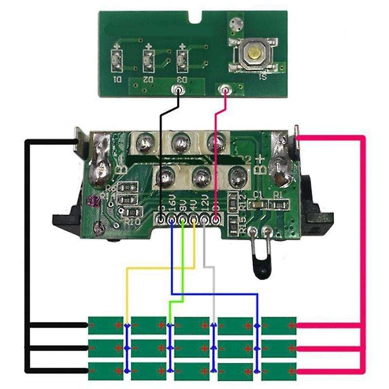Dcb200 Li-ion Battery Pcb Charging Circuit Board for Dewalt 20v