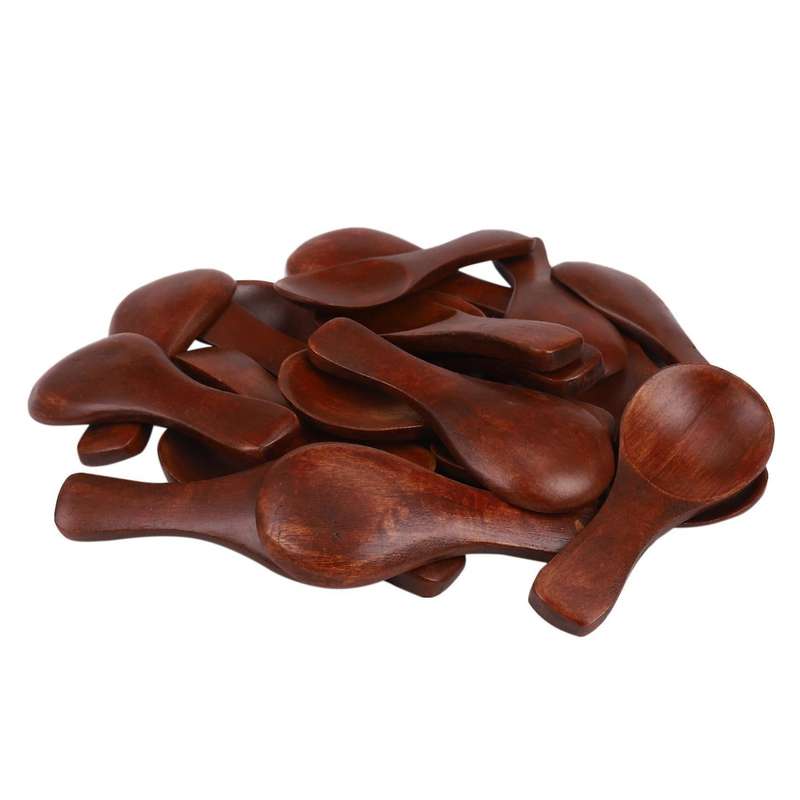 20pcs Mini Wooden Spoon Seasoning Spoon Xylose Tea Cooking Tools