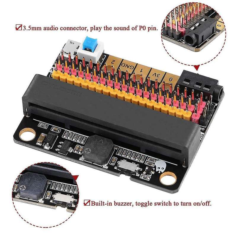 Micro-bit Expansion Board Breakout Adapter Shield with Buzzer