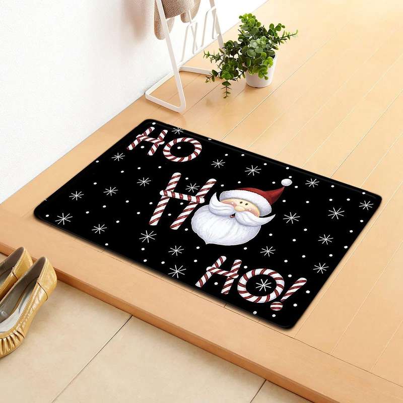 Christmas Doormat Welcome Decor Santa Claus Door Mat Kitchen Mat A