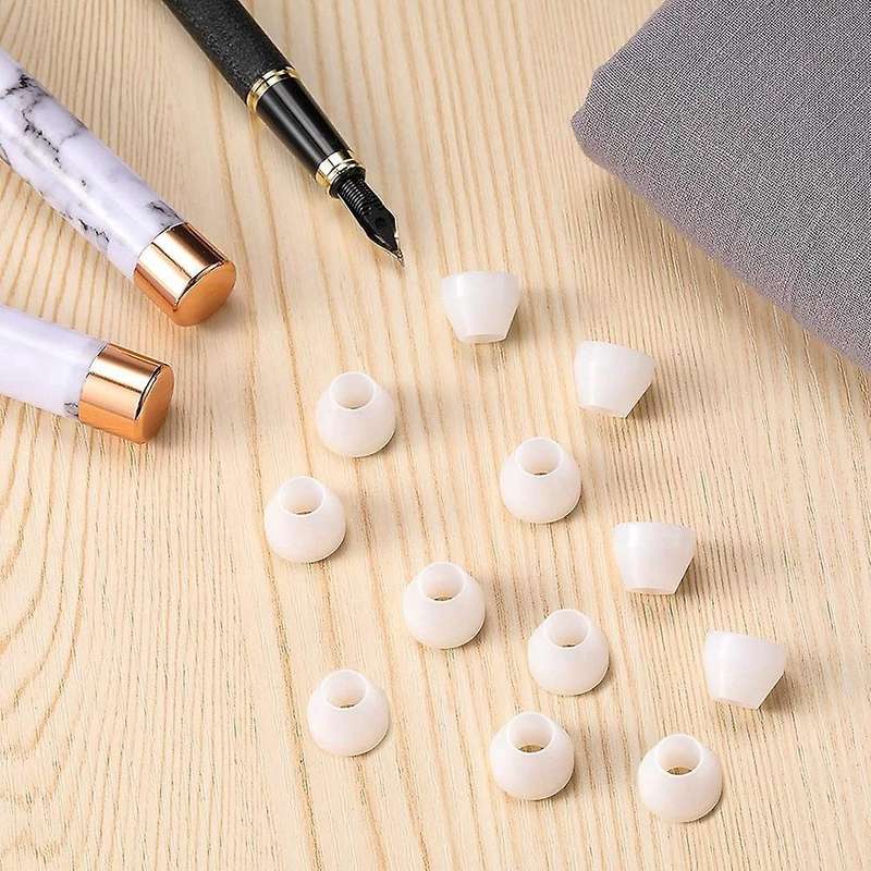 12pieces White Pen Bushings Pen Bushings for Ca Finishing Pen Turning