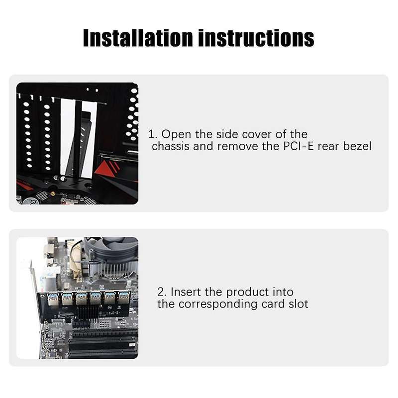 Ver009s Plus Usb3.0 Riser Card+1 to 6 Graphics Card Expansion Card