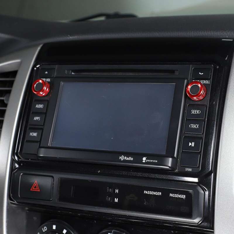 For-toyota Tacoma Car Center Console Volume Knob Car Styling Red