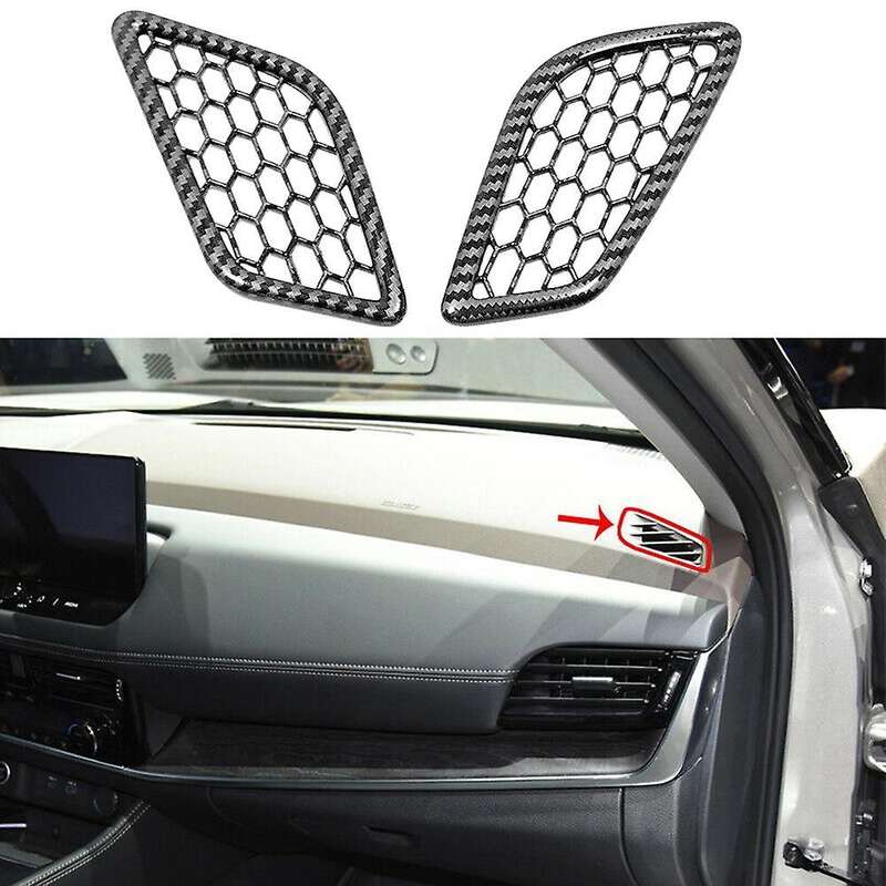 Carbon Fiber Instrument Outlet Vent Trim for Nissan Rogue 2021-2022