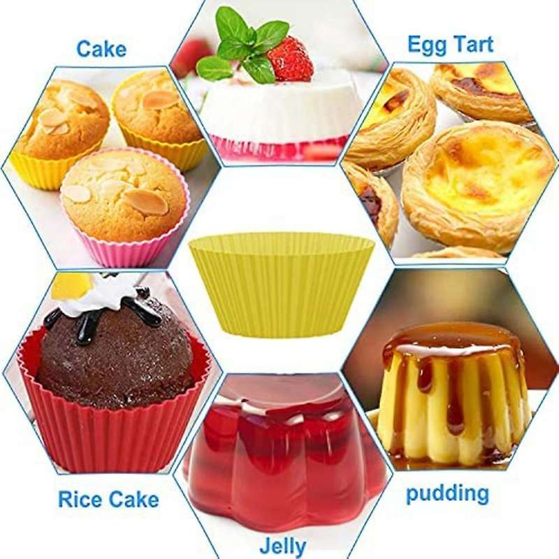 Silicone Baking Cups Reusable Cupcake Liner for Baking Cupcake Mold
