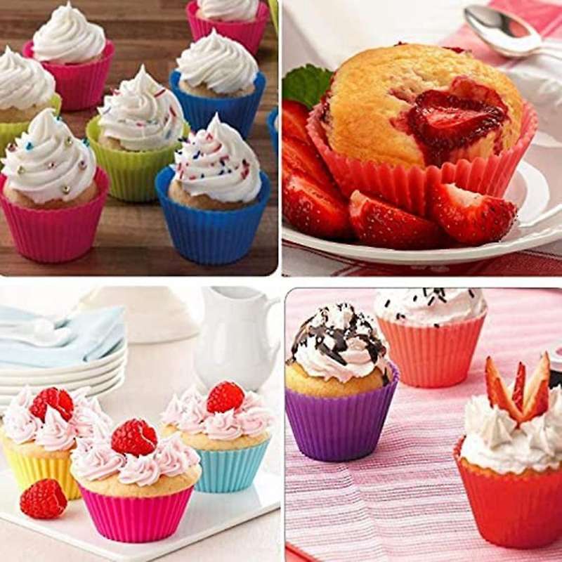 Silicone Baking Cups Reusable Cupcake Liner for Baking Cupcake Mold