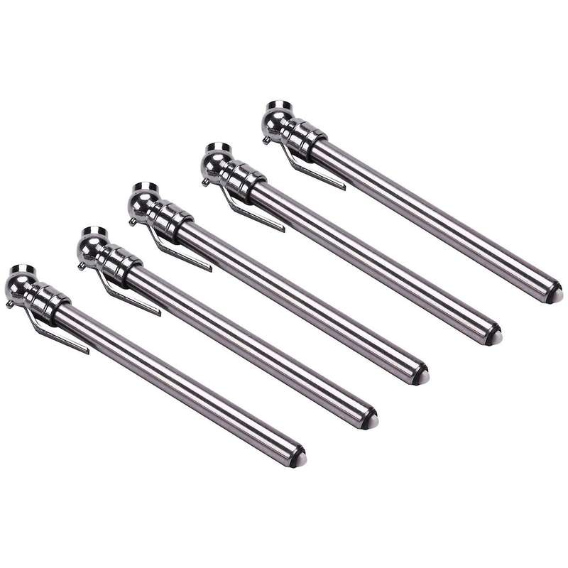 5 Pack Pencil Tire Pressure Gauge 5-50 Psi for Car Motorcycle Bicycle