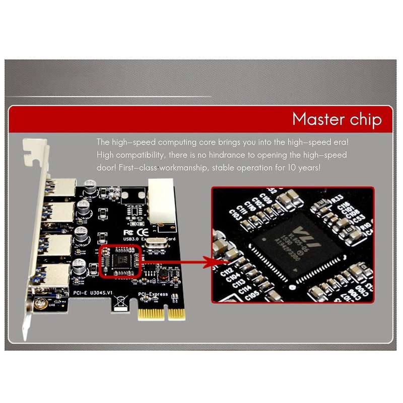 1 Set Professional Expansion Card Adapter 5 Gbps Speed for Desktop