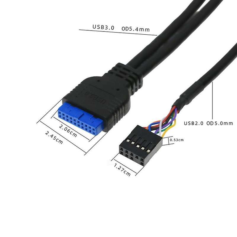 60cm Panel Usb3.0+usb3.0+hd Audio Jack Ports I/o Board+internal Wire