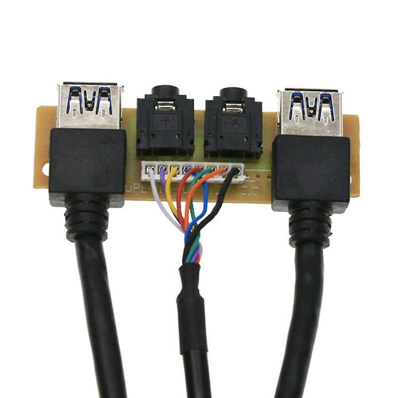 60cm Panel Usb3.0+usb3.0+hd Audio Jack Ports I/o Board+internal Wire