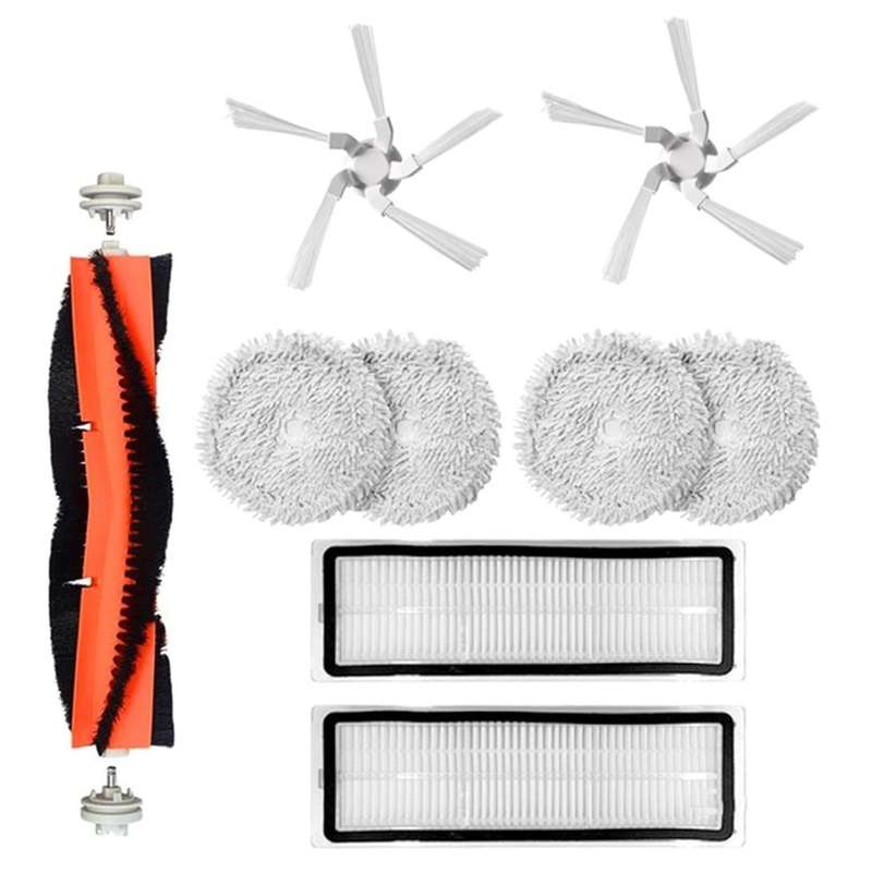9pcs for Xiaomi Dreame W10 Vacuum Main Side Brush Filter Mop Cloth