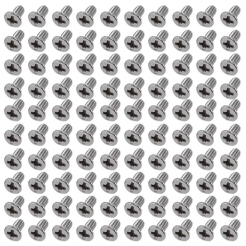M3 X 6mm Phillips Flat Head Countersunk Bolts Machine Screws 100pcs