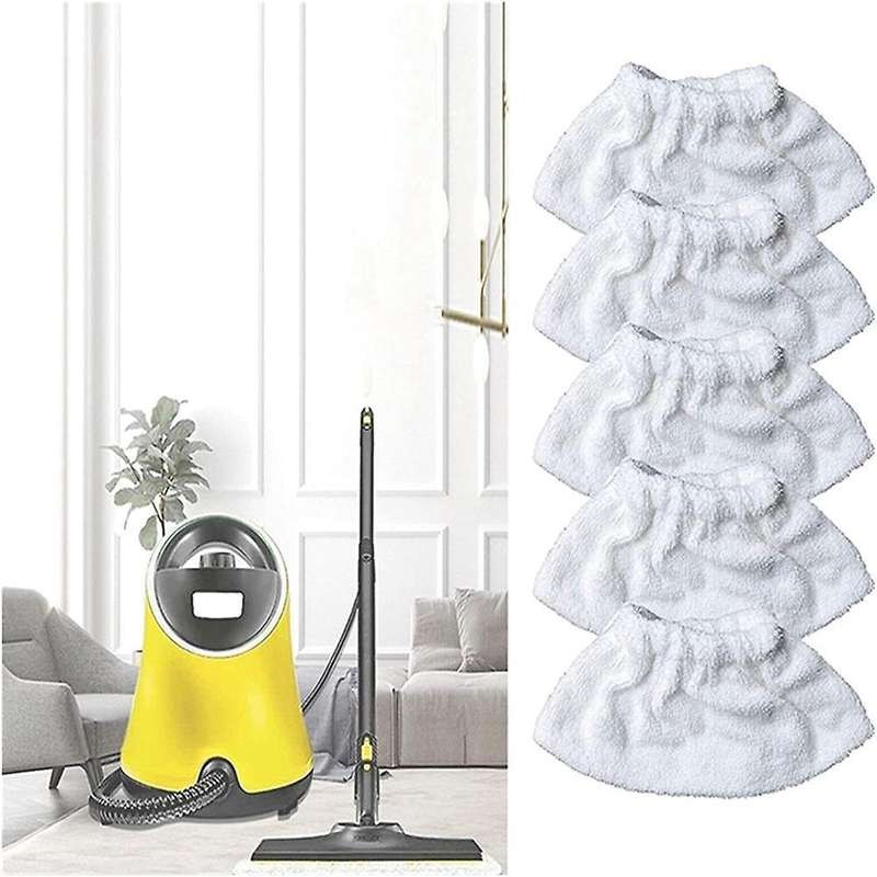 5 Pcs Steam Brush Iron Parts Floor Cleaning Cloth for Karcher Sc2 Sc3