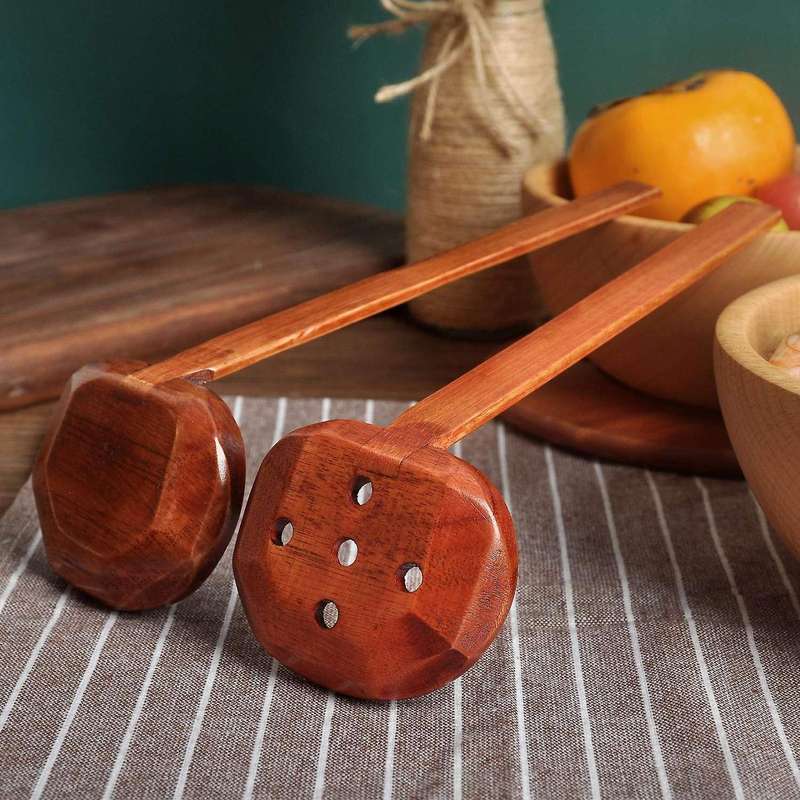 3 Pcs Handmade Wooden Spoons Serving Spoon Suitable for Porridge