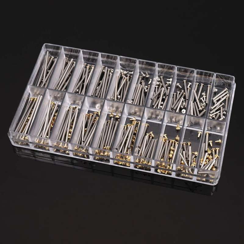 1 Box Watch Repair Tools Set Kits Watch Strap Screws Assortment Tube