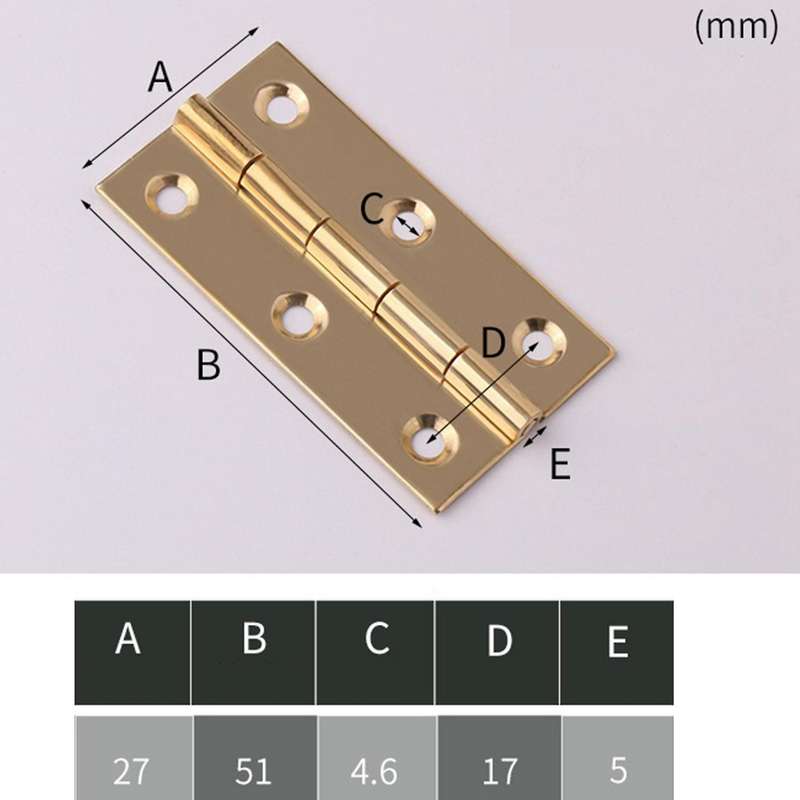 4 Pieces Of Solid Brass Hip Hinge 5.1 Cm Suitable for Cabinet Doors