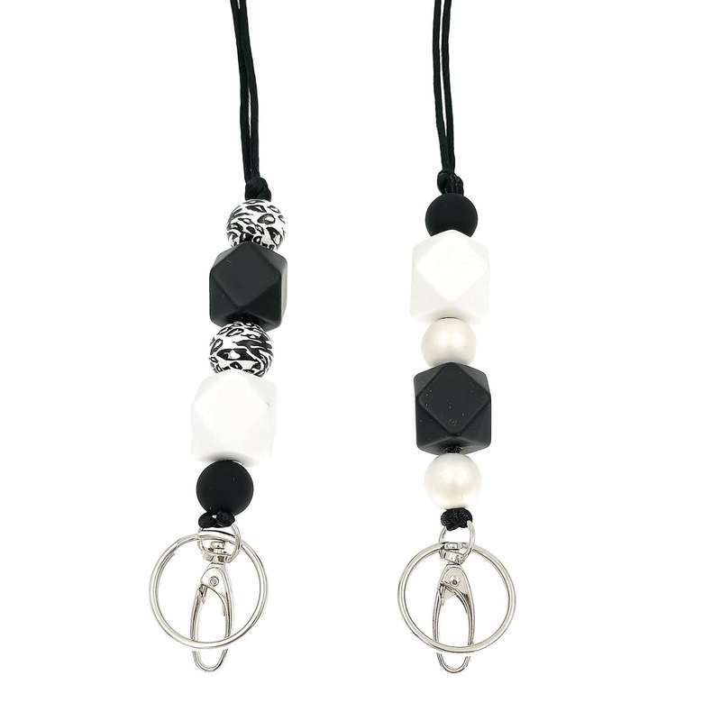 2 Pcs Badge Lanyards Suitable for Teachers Nurses Staff Students