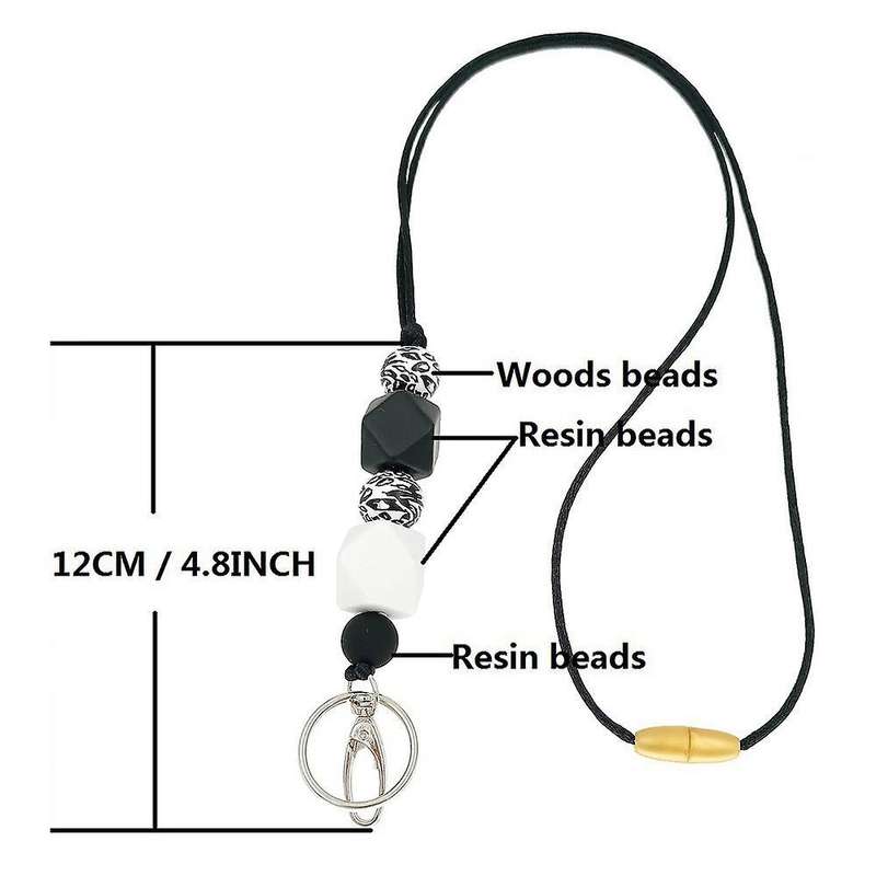 2 Pcs Badge Lanyards Suitable for Teachers Nurses Staff Students