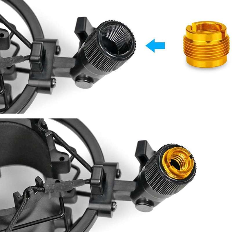 Threaded Nut Screw Adapters Microphone Clip Holder Nut Adapters