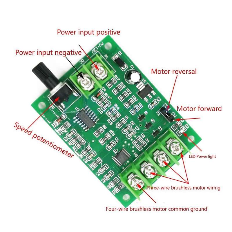 7v-12v Dc Brushless Driver Board Controller