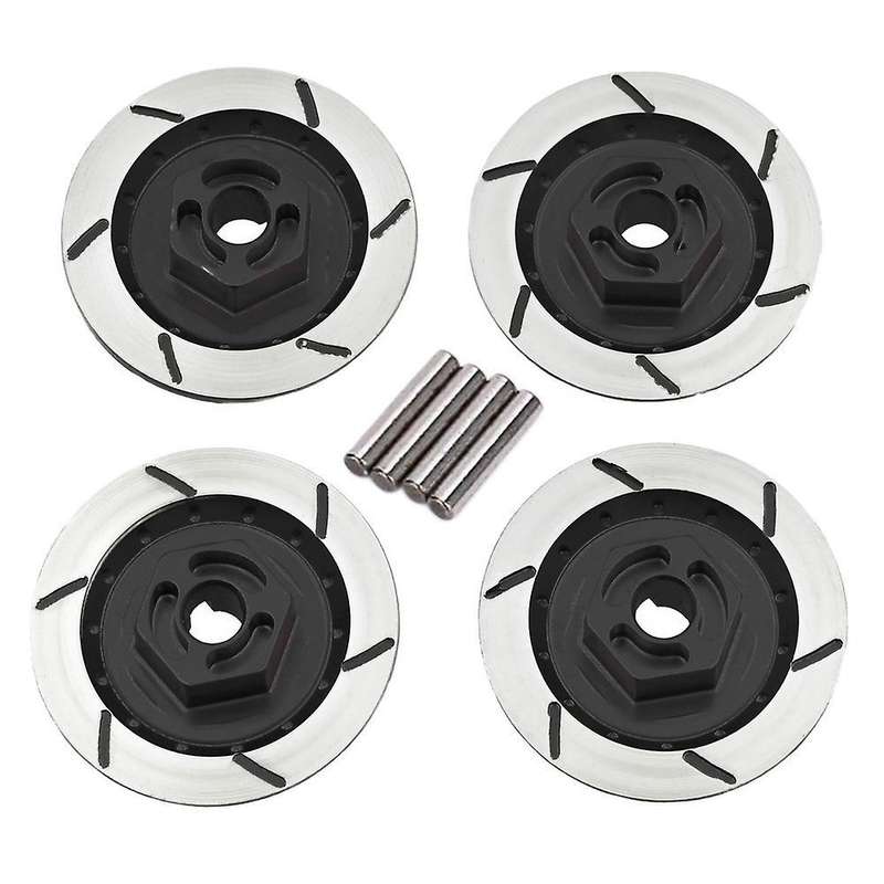 4pcs Disc Brake Caliper Assembly Set for Mn86 Rc Car Parts Black