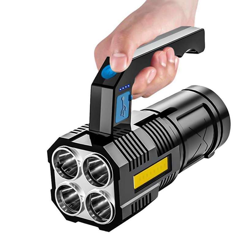 4 Led Rechargeable Flashlight Cob Light for Outdoor Camping Lantern