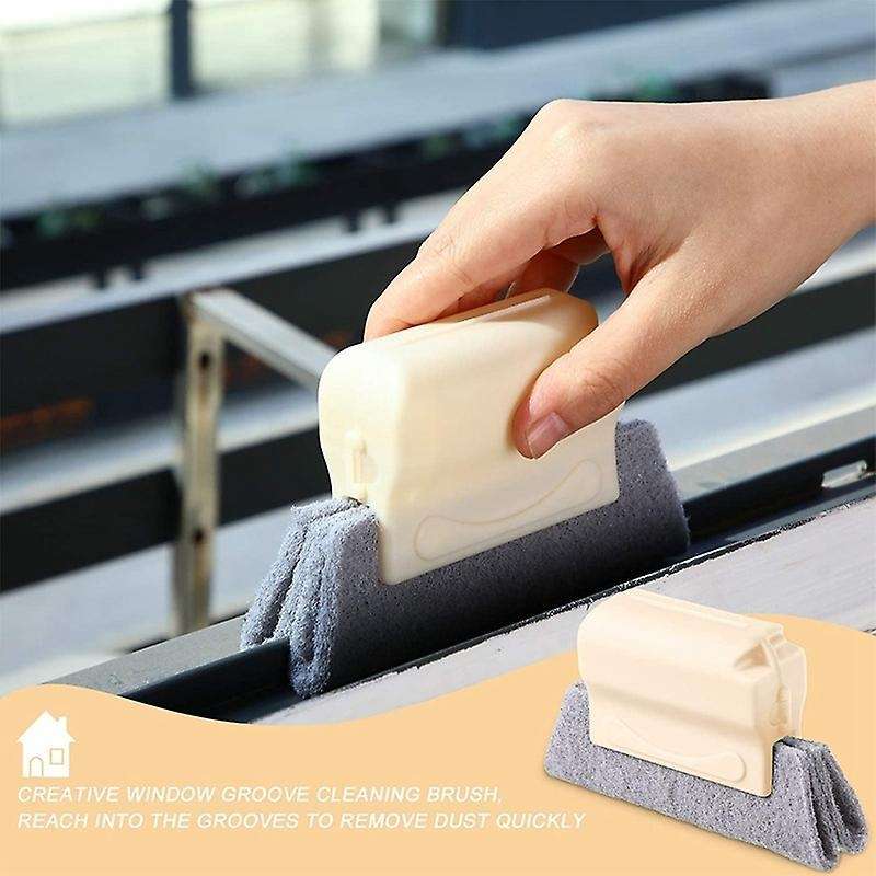 Hand-held Groove Cleaner Scouring Crevice Brush for Door 6 Pieces